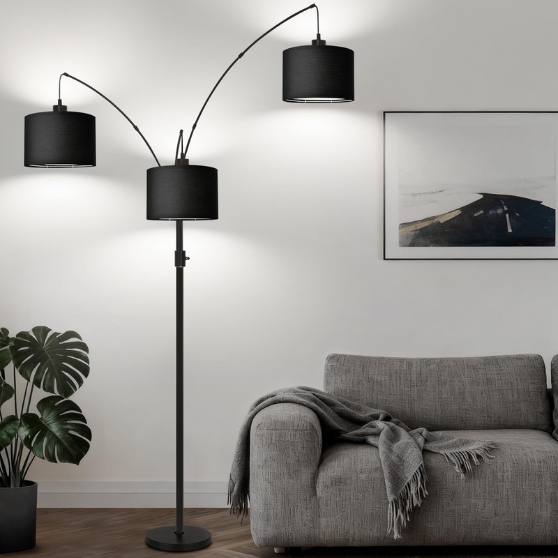 Dimmable Floor Lamp - 3 Lights Arc Floor Lamps for