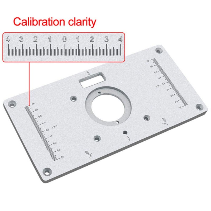 Aluminum Router Table Insert Plate, Cladding Router Table Top Woodworking