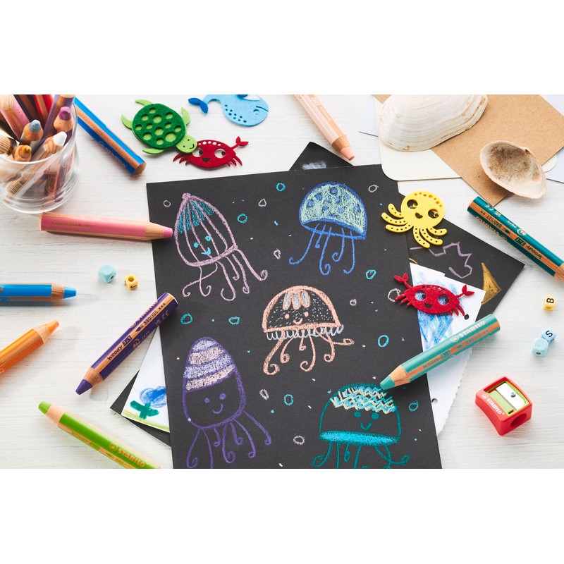 STABILO - Colouring Pencil, Watercolour & Wax Crayon - Woody