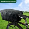 bruwaa Rain Cover Bicycle Basket [Suitable for Front and Rear