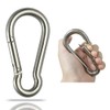 GRANDBUY 4 Inch Large Spring Snap Hook Carabiner, 304 Stainless