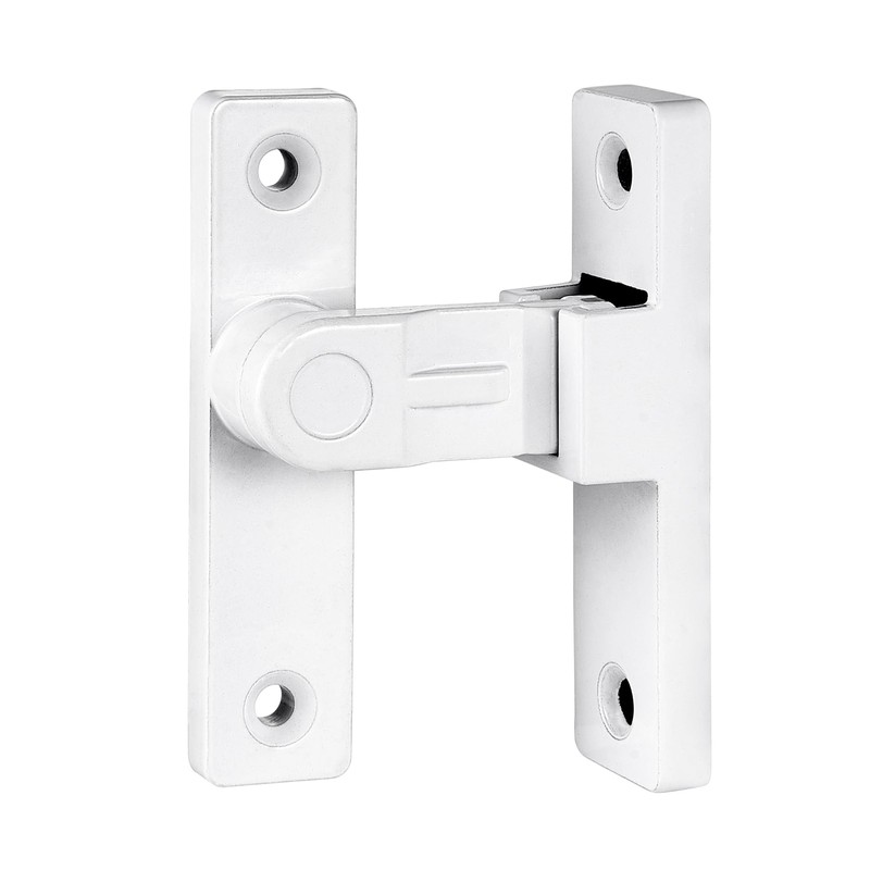 INIRET 2 Packs White 90 Degree Flip Latch,Zinc Alloy Right