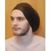 DreadLab - Large Swim Caps (Multiple Colours) Dreadlocks/Braids/Weaves/Extensions … (Black,