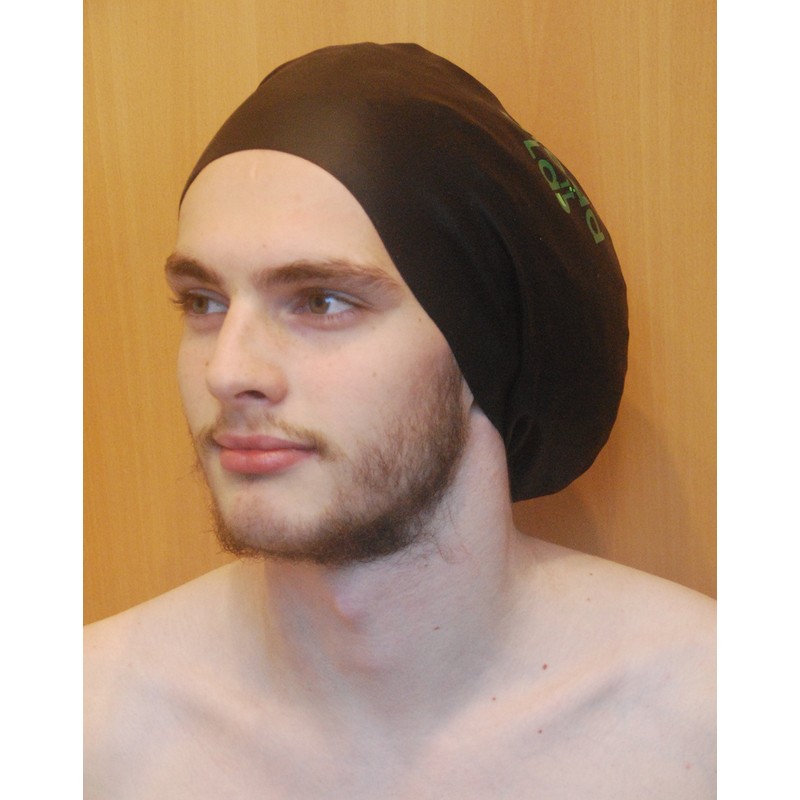 DreadLab - Large Swim Caps (Multiple Colours) Dreadlocks/Braids/Weaves/Extensions … (Black,
