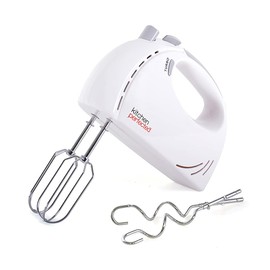 KitchenPerfected 200w Hand Whisk - 5 Speed Selection - Turbo Function - 2 Beater Attachments - 2 Hook Attachments - Eject Button -White - E5433WH
