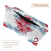 2 Pack Tissue Box Cover Holder, Pink Flamingo Floral Rectangle