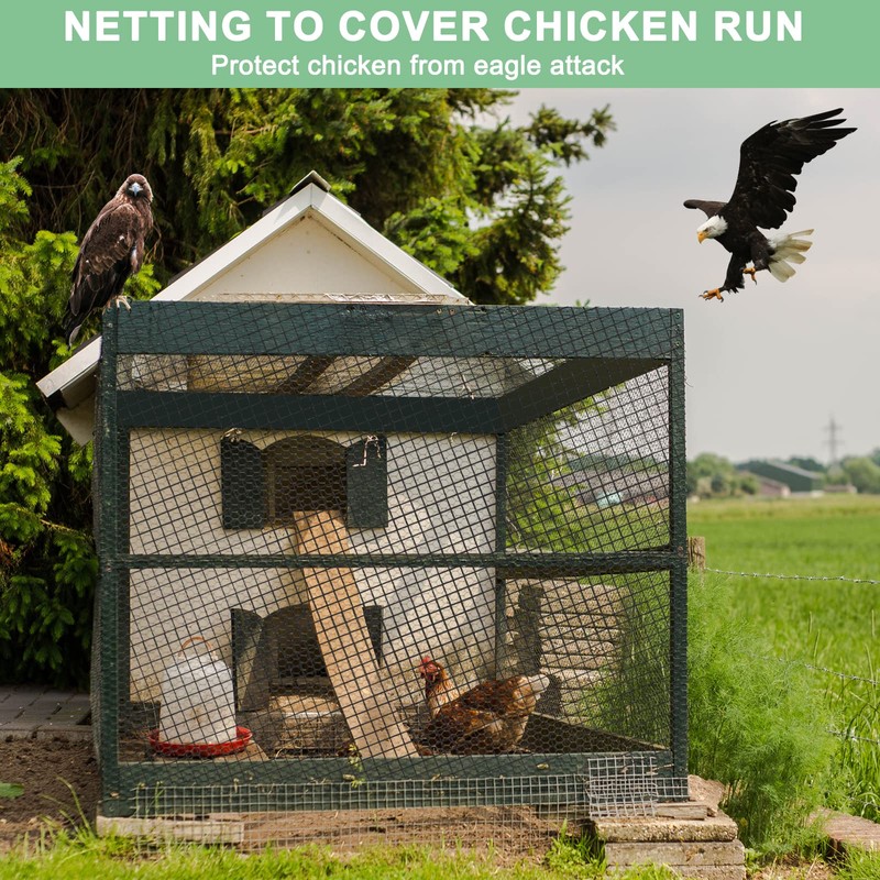 BSTPCOO 25'x25' Bird Netting for Chicken Coop, Nylon 3/4" Mesh
