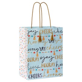 Papyrus 13" Large Gift Bag (Hooray) for Birthdays, Weddings, Bridal Showers, Baby Showers and All Occasions (1 Bag)