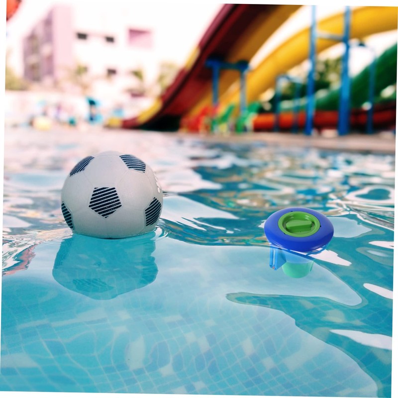CAXUSD Floating Pool Chemical Dispenser with Temperature Gauge Durable Applicator