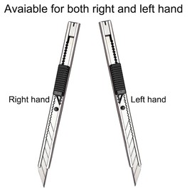 Gebildet 1pc Right and Left Hand 9mm Lockable Utility Knife with 10pcs Replaceable Blades -Auto Vinyl Cutting Knife Tint Film Hand Tools