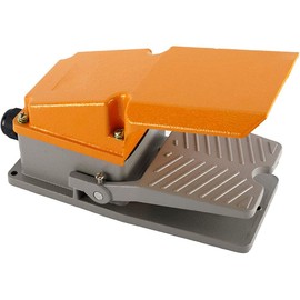 ANCLLO 380V 15A Heavy Duty Foot Switch SPDT NO NC Electric Pedal Momentary Foot Pedal Switch with Foot Guard Aluminum Case LT-4