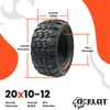 Ocelot Aurora GT 20x10-12 Golf Cart Tire – All-Terrain Tread,