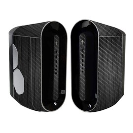 MightySkins Carbon Fiber Skin Compatible with Alienware Aurora R11 Gaming Desktop - Black Wood | Protective, Durable Textured Carbon Fiber Finish | Easy to Apply and Change Styles | Made in The USA