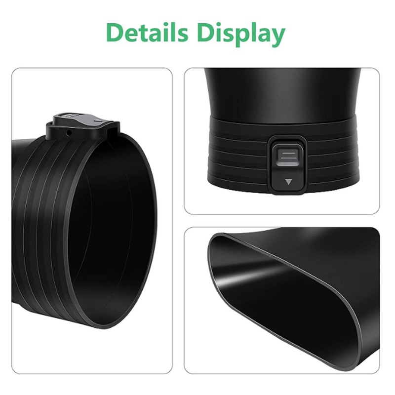 Quick Release Non Slip Button Easy to Install Blower Flat