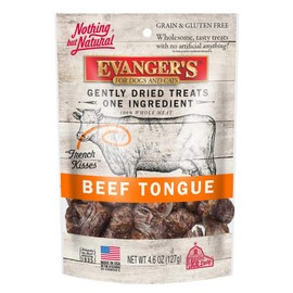 Evanger's Nothing But Natural Gently Dried Beef Tongue Treats for Dogs