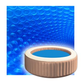 AllAreN SPA and Hot Tub Cover, 7 Foot 10-mil Round Hot Tub Blanket, Heat Retention Solar Pool Cover for SPA Hot Tubs