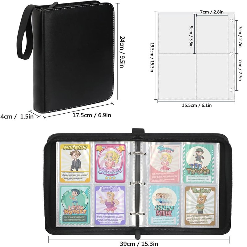 YoKiStar Card File, 9-Pocket Trading Card File, High Capacity, Can