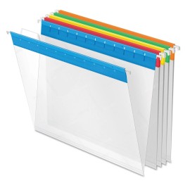 Esselte Pendaflex 55708 1/5-Cut Tabs Letter Poly Hanging Folders - Assorted (25/Box) New