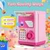 Electronic Piggy Bank for Kids Safe 2025, Pink Money Savings