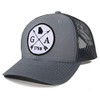 Homeland Tees Men's Georgia Arrow Patch Trucker Hat - Charcoal/Black