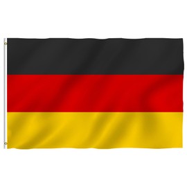 Germany Flag 90 x 150 cm – Weatherproof Flag Made of Polyester, with Metal Eyelets, Suitable for Flagpole