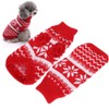 Lovely Snowflake Pet Clothing Winter Christmas Sweater Warm Clothes for