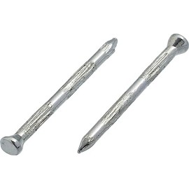 3.4mm x 60mm Concrete Rolled Masonry Nail Finishing Steel Nails Hardened Ribbed Hardware Pins (Pack of 100)