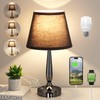 Kakanuo Touch Bedside Lamp for Bedroom with USB C Port,