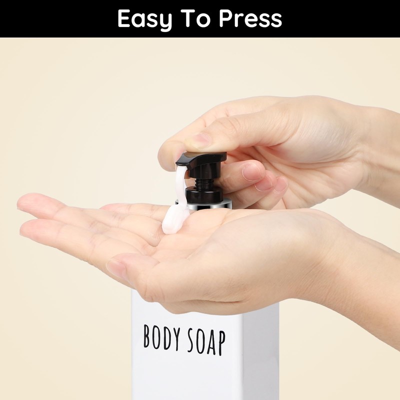 Segbaeuty Pump Bottle 500 ml, Pack of 6 Soap Dispensers