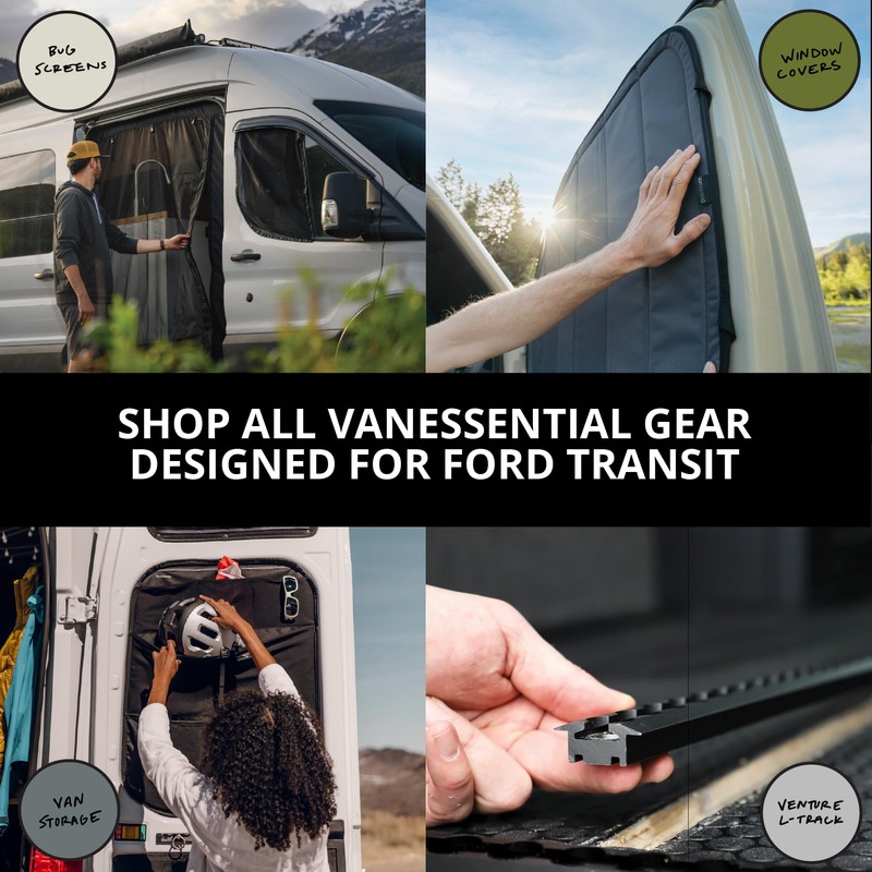 VanEssential Rear Door UPPER Storage Panels (Pair) Designed for Ford