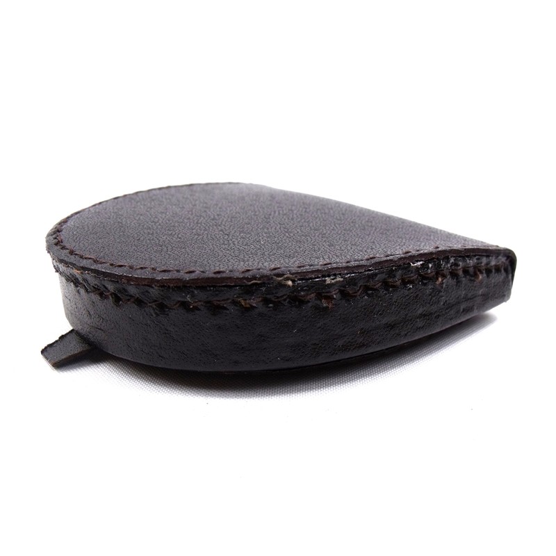 Mens Real Leather Coin Tray Purse LARGE 8cm x 9cm