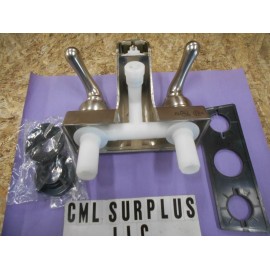 dual *RV 4" DUAL TEAPOT TUB SHOWER FAUCET DIVERTER C1-04226TLH BRUSH NICKEL FREE SHIP