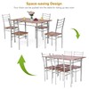 ARLIME Dining Table Set for 4, Compact Rectangular Kitchen Table