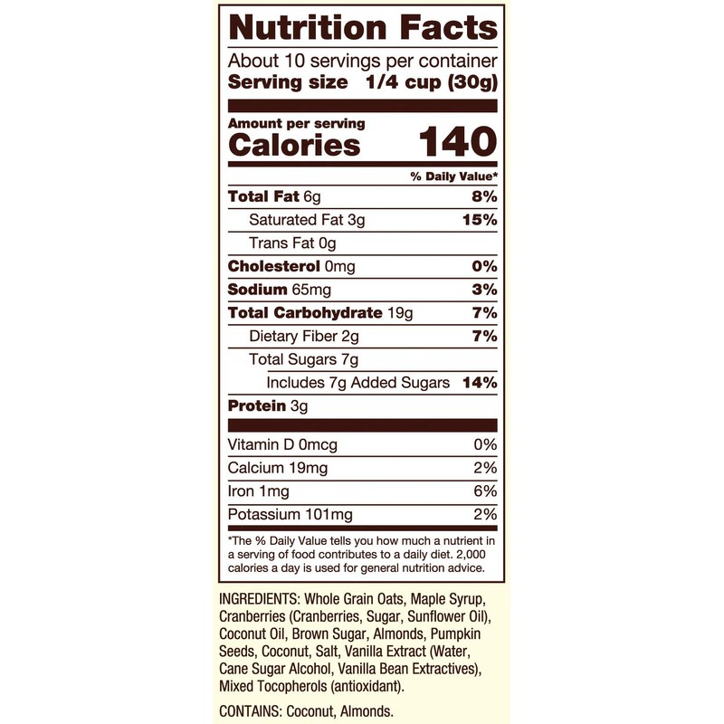 Bob's Red Mill Cranberry Almond Granola, 11oz (Pack of 1)