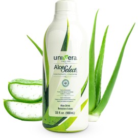 Univera Univera Aloe Vera Concentrate, Organic Aloe Vera, 10% Polysaccharide Retention, Aloe Flavor - 30 Days Supply (33 fl oz)