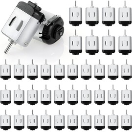 Coume 40 Pack Dc Motor 1.5-3v 23000rpm Mini Hobby Electric Motor High Speed Torque for DIY Remote Control Toy Car Science Experiments
