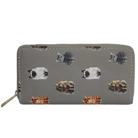 GFM® POPPY PRINT PRS-CT BRA GREY SMALL MODERN WALLET, prs-ct-bra-grey, Modern