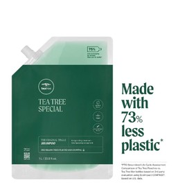 Tea Tree Champú especial, limpieza profunda, refresca el cuero cabelludo, especialmente el cabello graso, para todo tipo de cabello