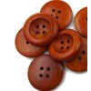 Pack of 20 Elegant Wooden Buttons 25 mm Round 4