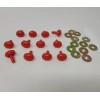 Zim's Bulk VTG Zim's Red E-Type 17mm Oval Plastic Animal