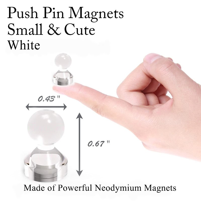 MHDMAG Magnetic Push Pins Powerful Push Pin Magnets for Fridge