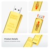 BorlterClamp 32 GB USB Stick in Gold Bar Shape Novelty