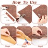 WADORN Pack of 6 Leather Luggage Parts Handle, 5.75" Luggage