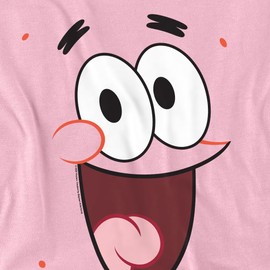 Popfunk Spongebob Squarepants Patrick Smile Unisex Adult T-Shirt - X-Large - Pink