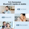 Auriculares inalámbricos verdaderos, Bluetooth 5.0 con reducción de ruido y