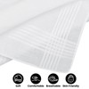 ONLYQIQIU 12PCS Men's Handkerchiefs Cotton Large, 40CM White Gents Hankies