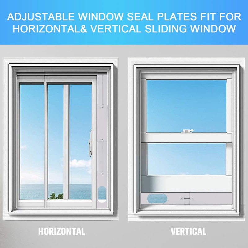 Kerykwan Portable Air Conditioner Window Vent Kit with 5.9” Exhaust