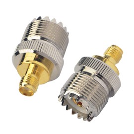 Boobrie SMA Female to SO239 Female RF CB Radio Adapter UHF Female to SMA Female Adapter SMA to PL259 Female SMA to SO239 Female for Ham Radio Walkie Talkie amateurs Baofeng Uv-5R Pack of 2