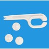 Fondant Cutter & Embosser, 3 Interchangeable Wheels, Food Grade Plastic,White