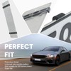 4pcs Number Plate Holder Clips, 118x19mm Frameless Car Number Plate